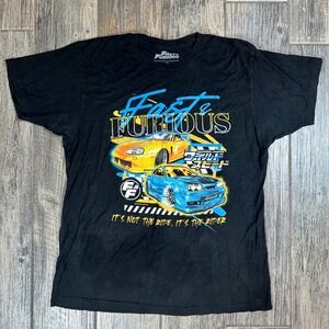 Fast and Furious Graphic T‎ Shirt XL Mens Universal Studios Movie Cars